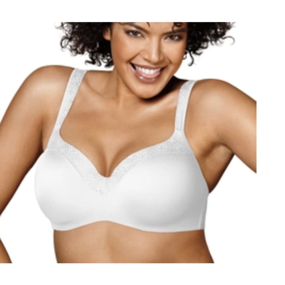 Playtex 4823 Secrets Amazing Shape Balconette Underwire Bra | White | 40DDD